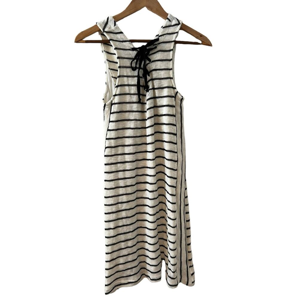 Red Haute Preppy Striped Sleeveless Sailor Dress XS